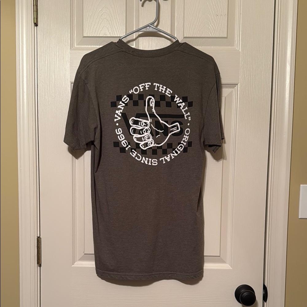 Vans Gray Short Sleeve Graphic Tee EUC